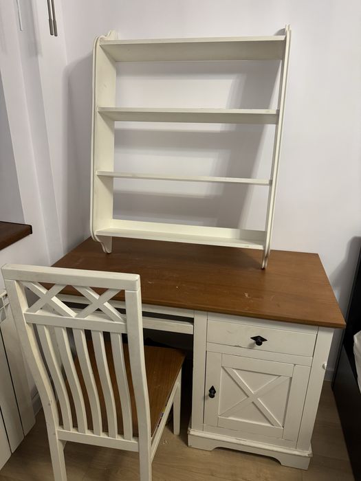 Birou Mobexpert cu etajera si scaun , lemn