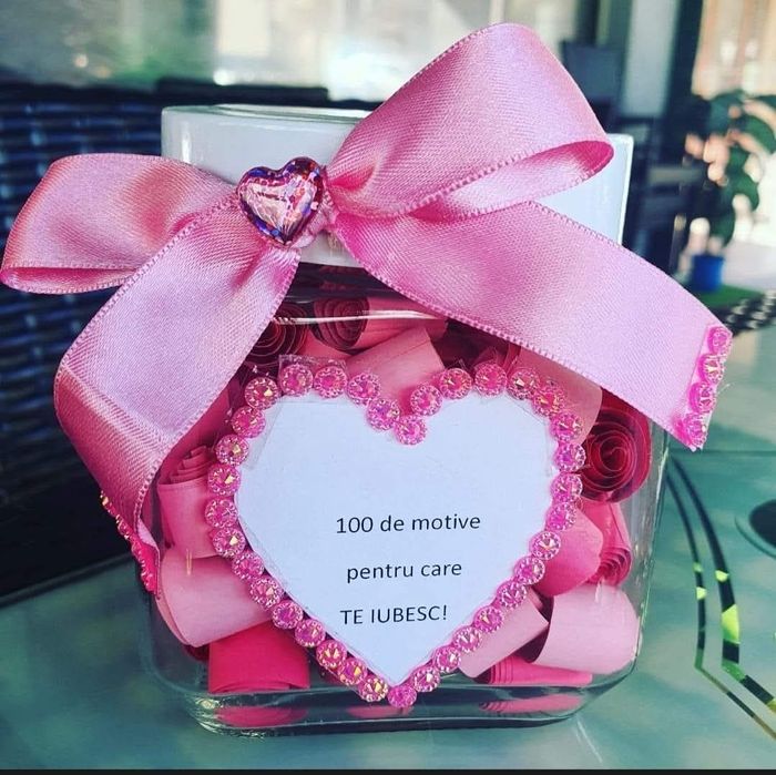 Borcan "100 de motive pentru care TE IUBESC"