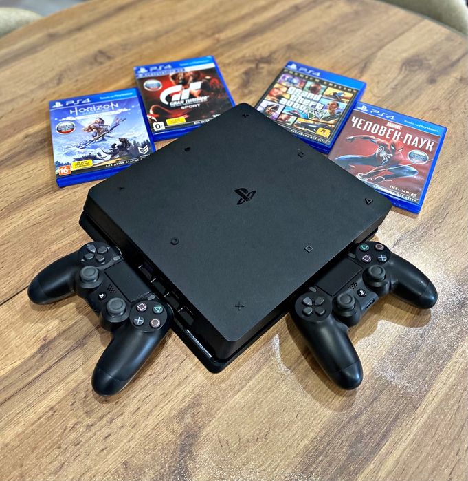 PlayStation 4 Slim 1ТВ +4 диск