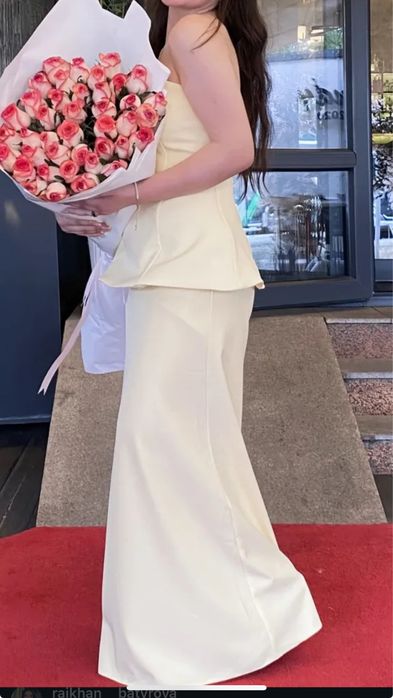 Карсет юбка желт