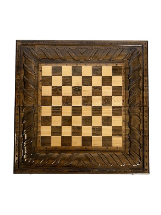 Joc sah si table din lemn masiv lucrat manual. Set table Royal 10013