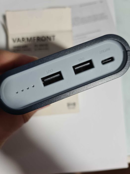 baterie externa varmfront 2xusb 10400 mAh
