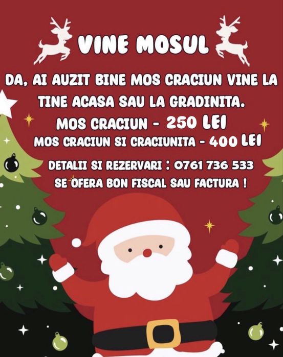 Moș Crăciun de închiriat