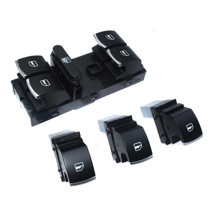 Копчета бутони стъкла Хром Golf 5 6 Passat 6 7 Caddy Leon Altea Skoda