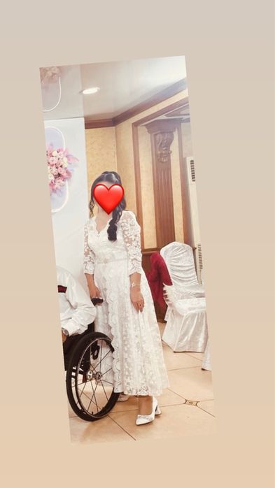 Женские Белые платье нарядное