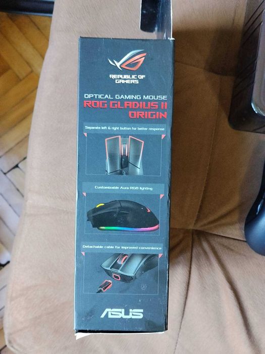 Геймърска мишка ASUS ROG Gladius II Origin 12000 DPI