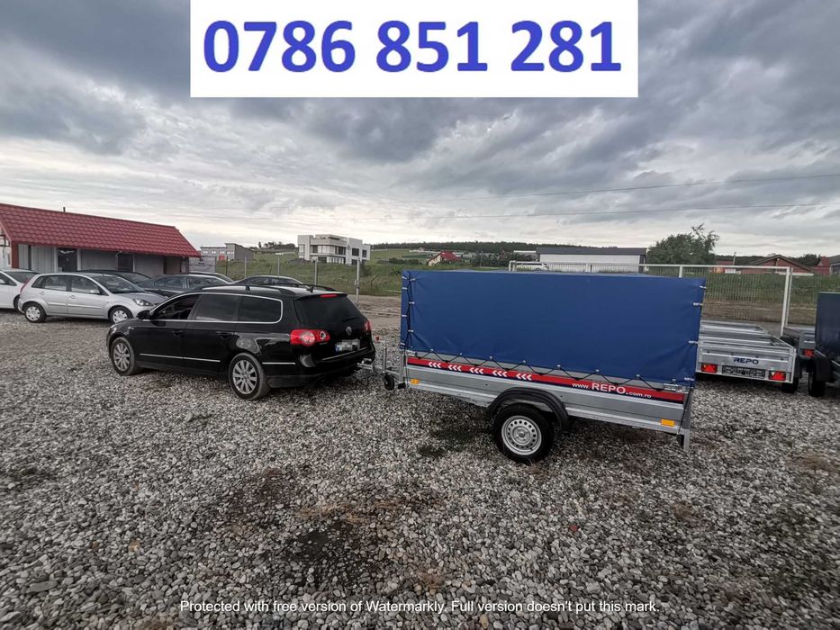 Remorca Tego Repo Tandem Dublu Ax Auto Moto  Atv  750 Kg MMA Oferta