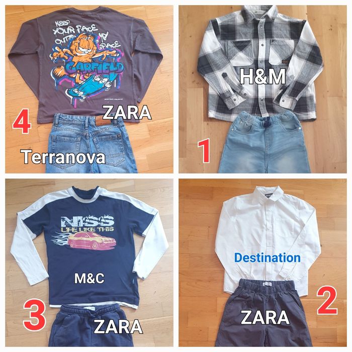 Модерни дрехи за момче (8–9 г.) – ZARA, H&M, Terranova, ROBLOX и други