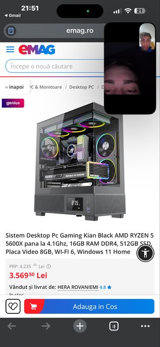 pc de gaming detalii in pv