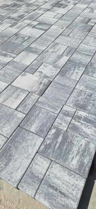 REDUCERE! Pavaj City Trio combi 4 cm, grafit nuantat, gri bazalt