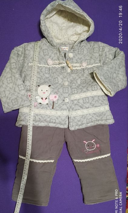 Одежда Зимний комплект тёплый на 2-4 года.