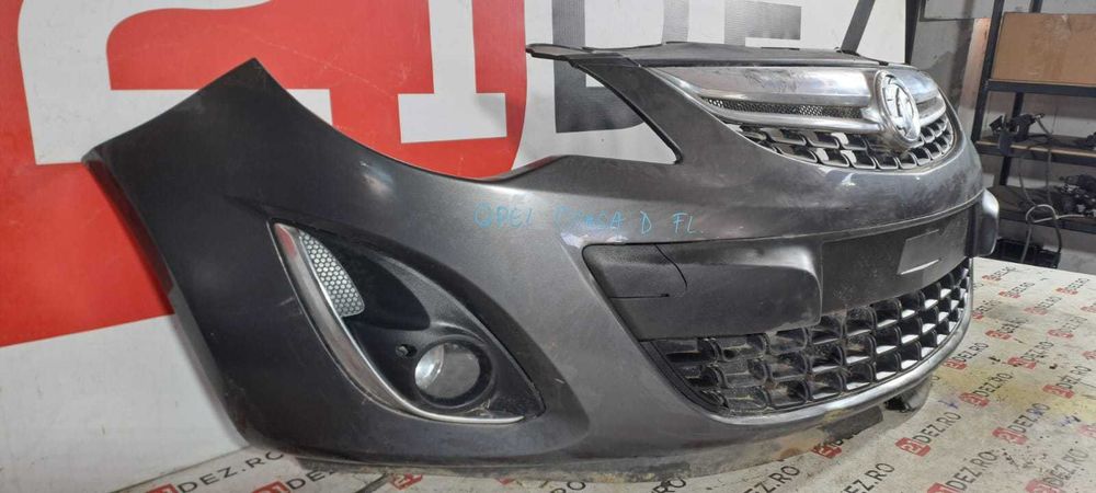 Bara fata completa cu proiectoare Opel Corsa D Facelift - gri antracit