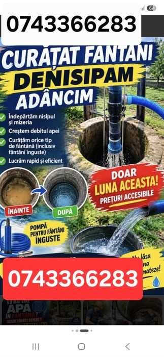 Curatat fantana satu lung