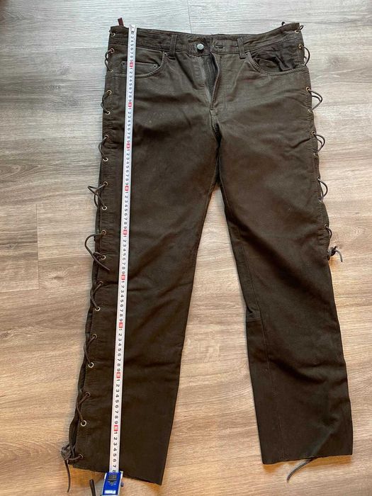 Pantaloni piele maro hand made Germania