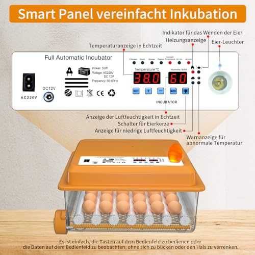 Chalixion инкубатор за 36 яйца автоматичен