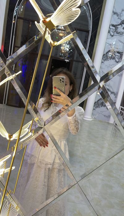 Платье белое винтажное