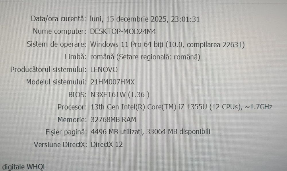 Lenovo Thinkpad X1 Carbon Gen11, i7 1355u, 32 GB RAM, ssd 1 TB