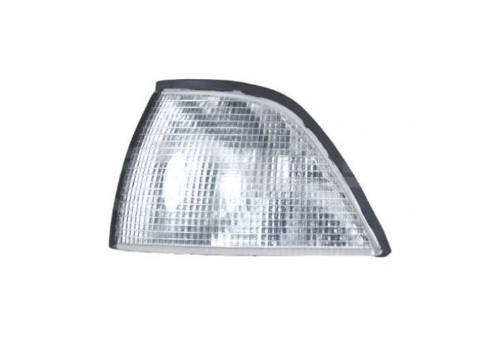 Lampa semnalizare fata BMW Seria 3 (E36), 12.1990-03.2000, model Cabrio, Coupe, Depo, fata, partea stanga, alb; fara soclu bec