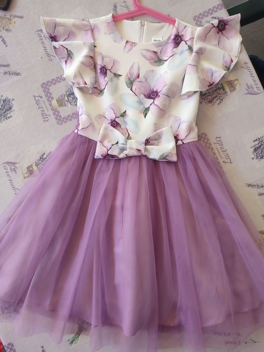 Официална детска рокля 140 см