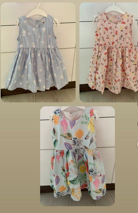 Лот детски рокли 104