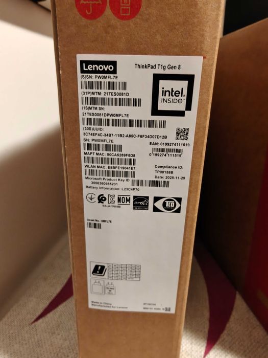 Lenovo ThinkPad T1g Gen 8