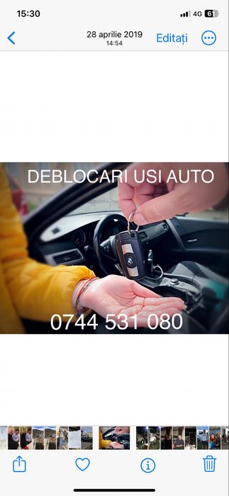 Deblocari usi auto  incuiate accidental