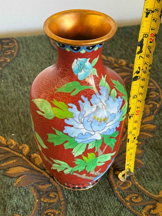 . vaze japoneze Cloisonné din alamă emailată 300 bucata sau 1000 toate 21 cm