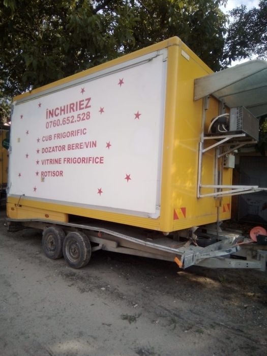 Inchiriez masina(cub) frigorific, dozator, lăzi frigorifice si cort