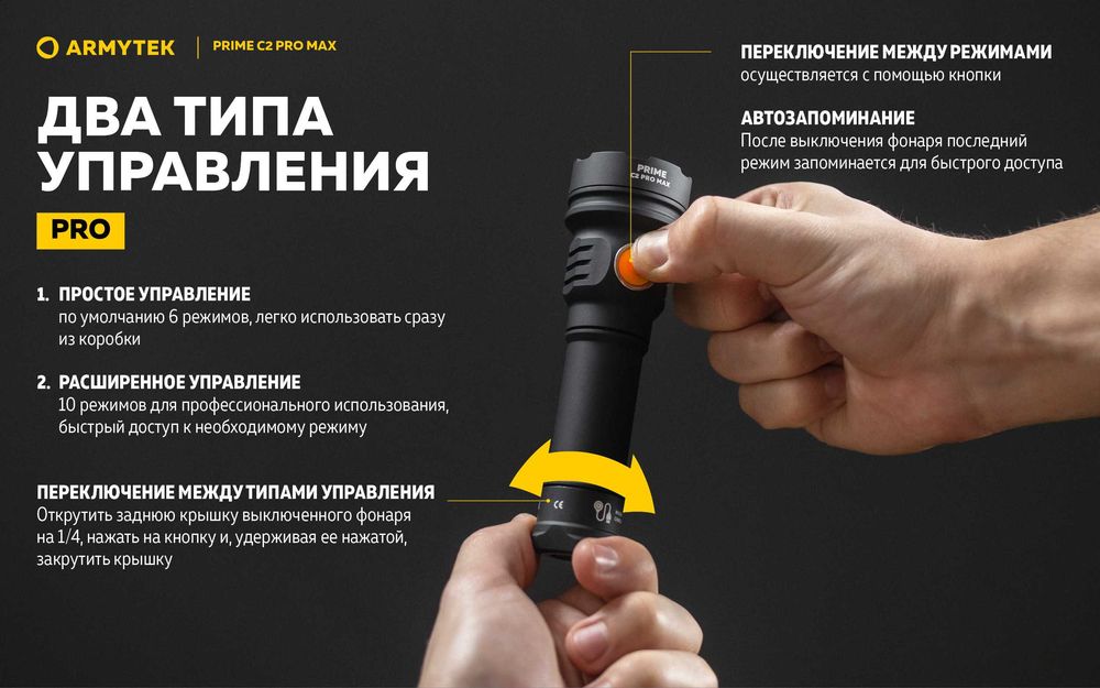 Фонарь Armytek Prime C2 Pro Max Magnet USB 4000 люмен.