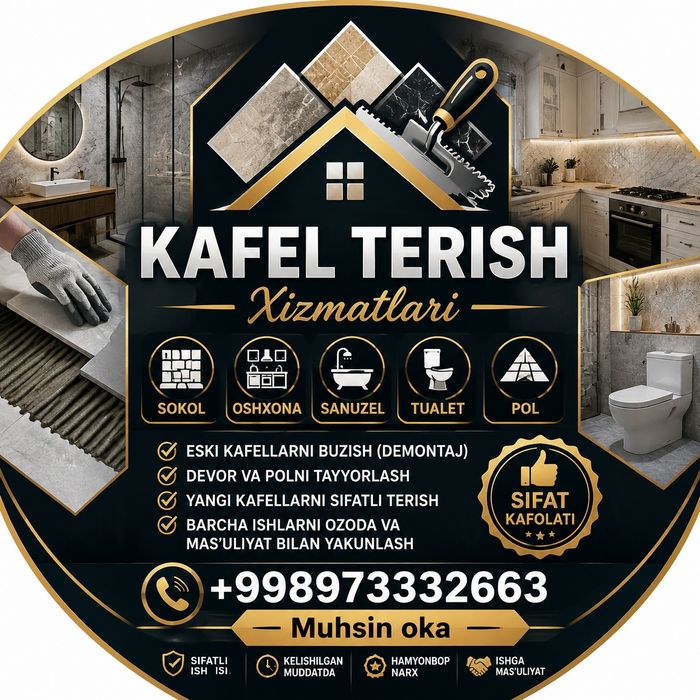 Kafel Teramiz Sifatli Qilib