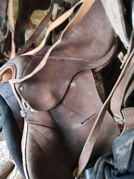 Șa calarie piele originala model american cowboy