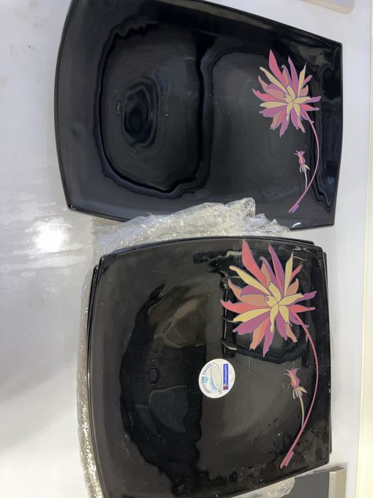 Посуда luminarc серия quadrato black pink
