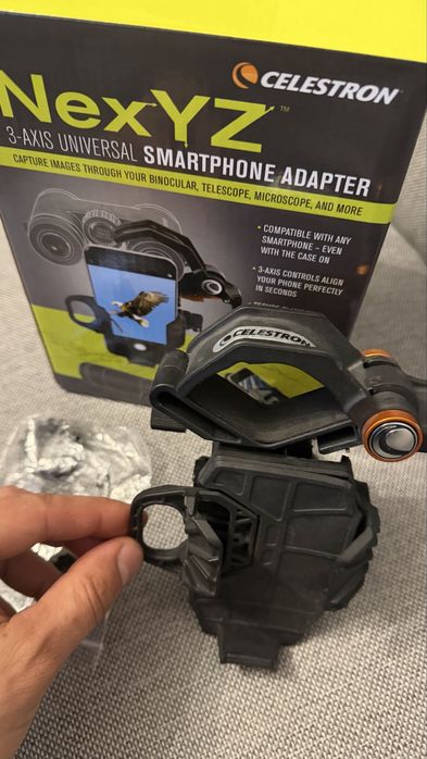 Adaptor universal pentru smartphone, CELESTRON, NexYZ 3-Axis, Negru