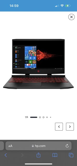 Продам игровой ноутбук HP Omen