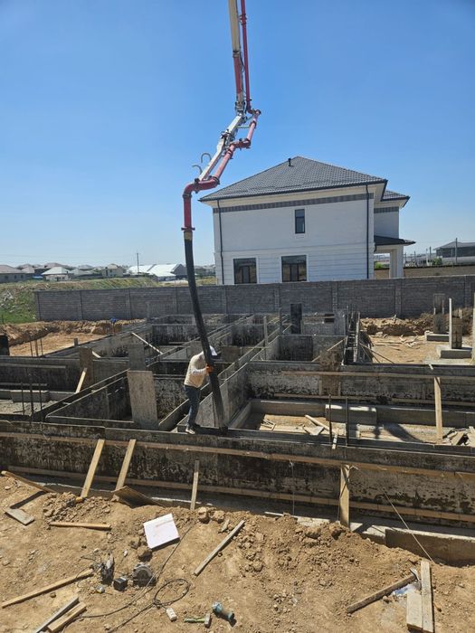 Бассейн салу фундамент құю арматура байлау бетон цемент құю стройка