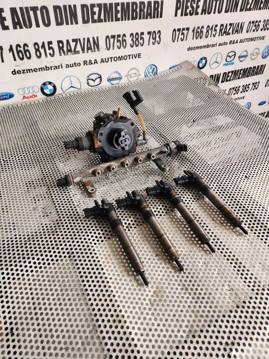 Kit Injectie Injectoare Pompa Rampa Peugeot 2.2 Diesel Hdi 407 607 4007 Citroen C5 C6 C8 C-Crosser