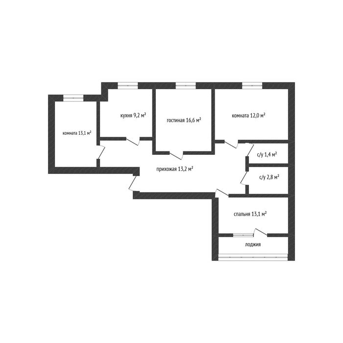 Продается 4 комн квартира Коктем,8