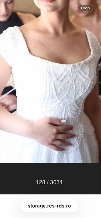 Rochie de mireasa cu corstet reglabil