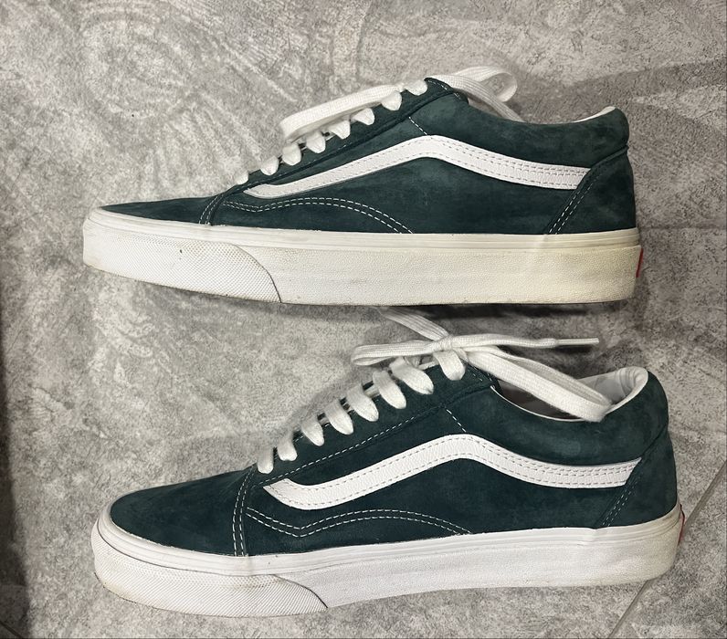 Vans Old Skool Low Suede Dark Green UK 8 / 42 номер / skater sneakers