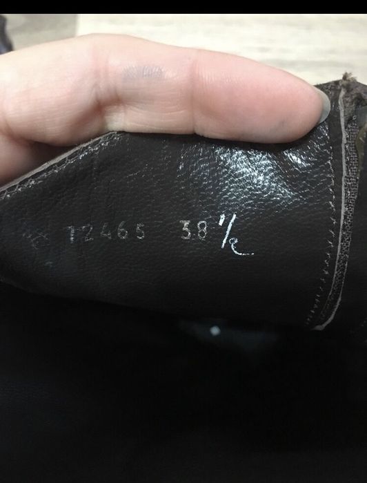 Cizme piele manufacture d’Essai originale 38 cisme maro noi ghete