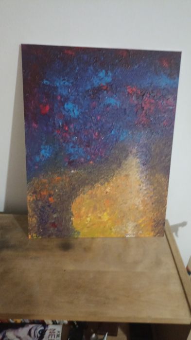 Pictura abstracta in acrilice