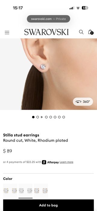 Обеци Swarovski нови