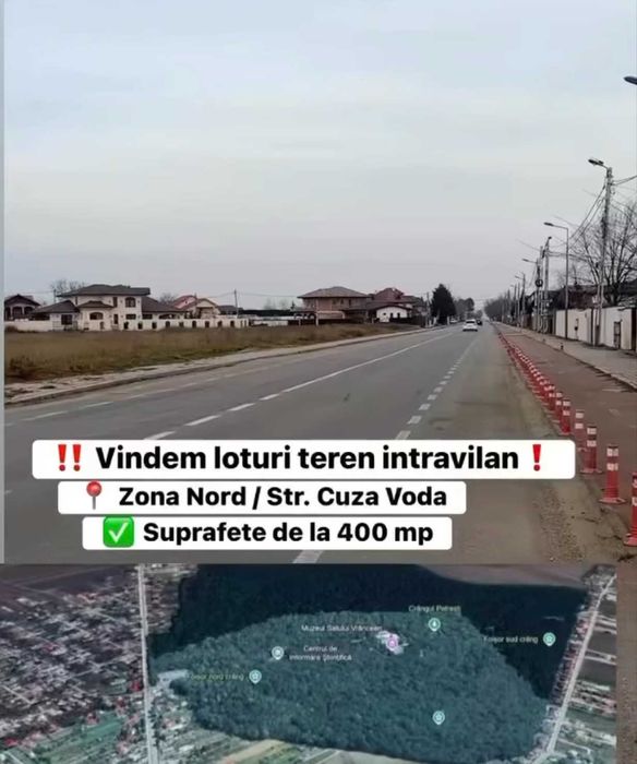 Loturi teren intravilan Zona Nord - Str. CUZA VODA.