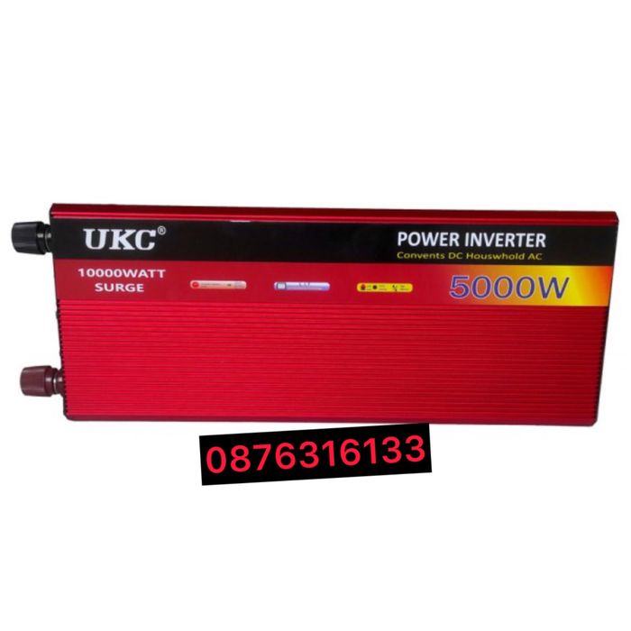 UKC Нов 5000W Инвертор на напрежение от 12V на 220V вносител