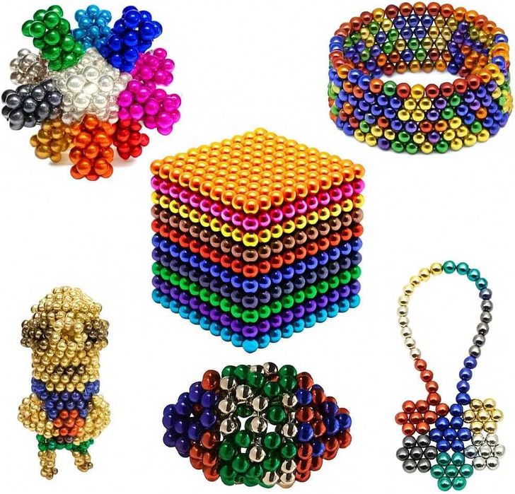MagneDotz bile magnetice 1000 buc (neodymium), rainbow