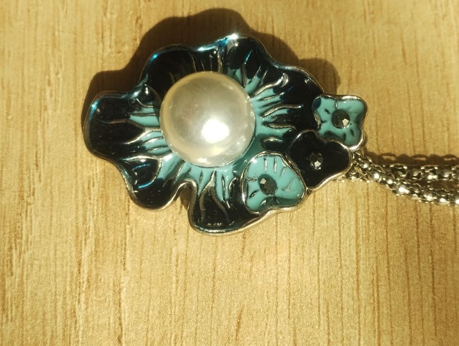 Комплект бижута с перли