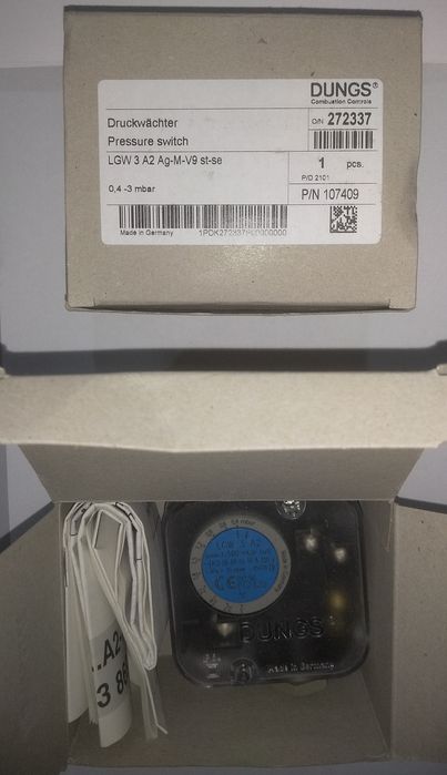 Горелка Запчасти горелки Реле давления воздуха в Ташкенте. LGW 3 A2