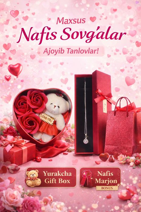 8 Mart uchun sovg'alar toplami