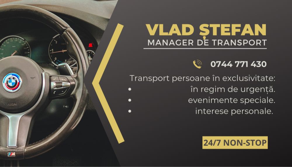 Transport persoane exclusivitate / Transfer aeroport