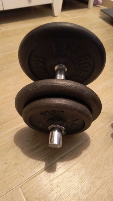 Gantere Fitness ( 17.5kg+bara x2 buc )